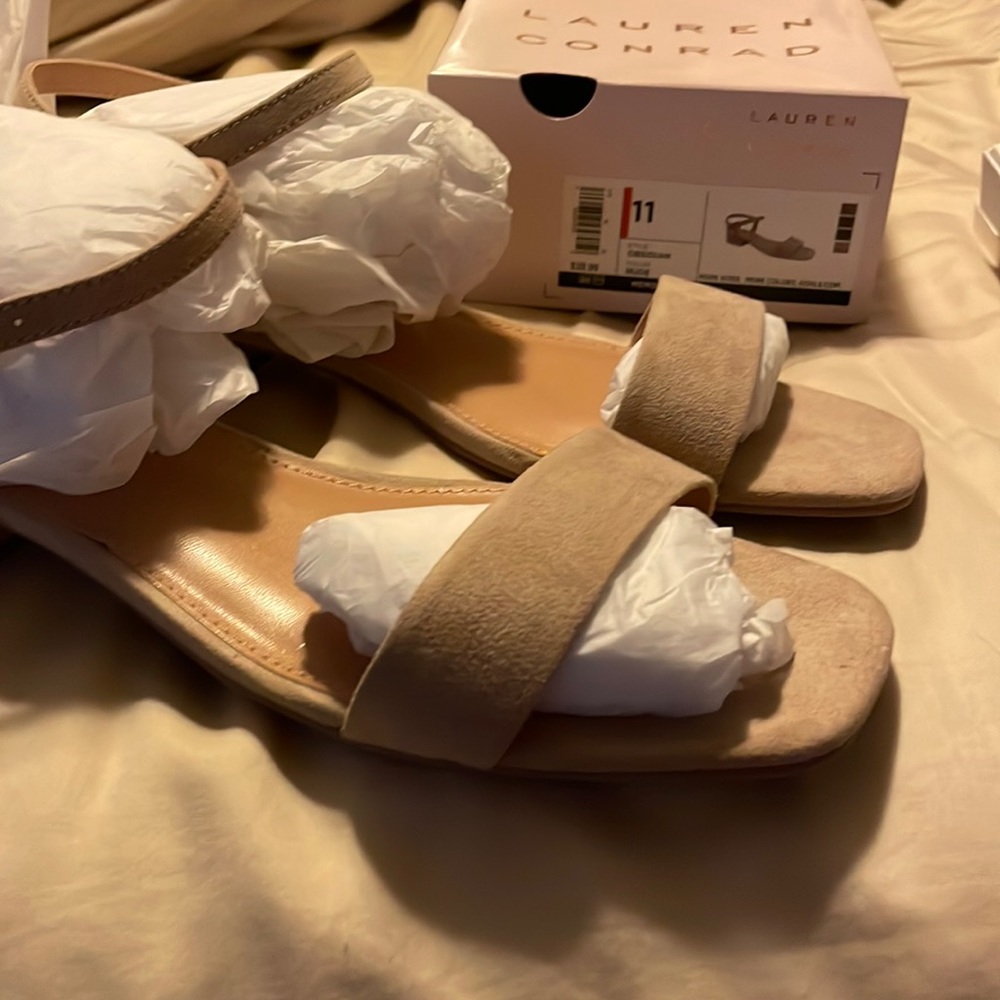 Brand new tan sandals